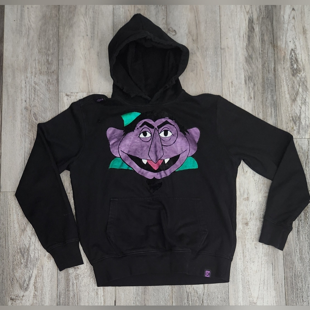 De Kryptic Sesame Street collab Count Von Count Men Hoodie
